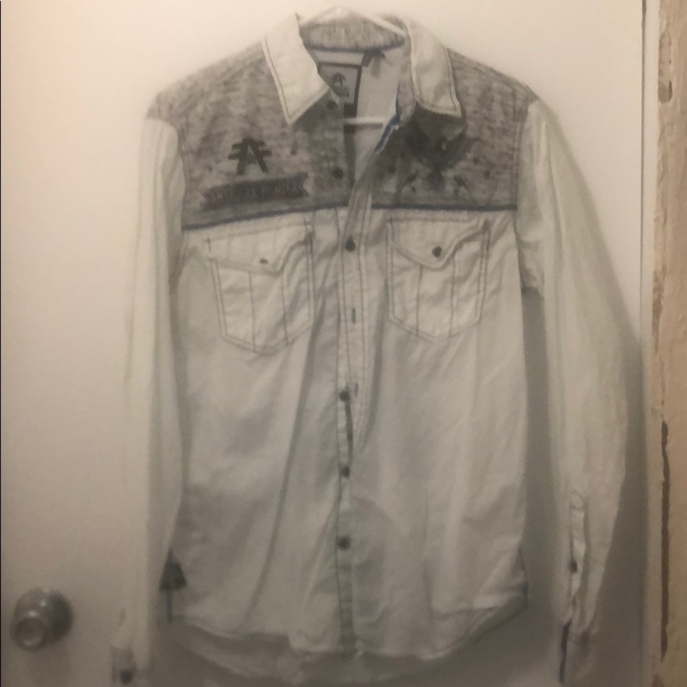 Men’s Long Sleeve American Fighter Button Down